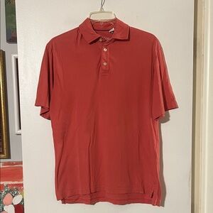 Orvis salmon color polo shirt